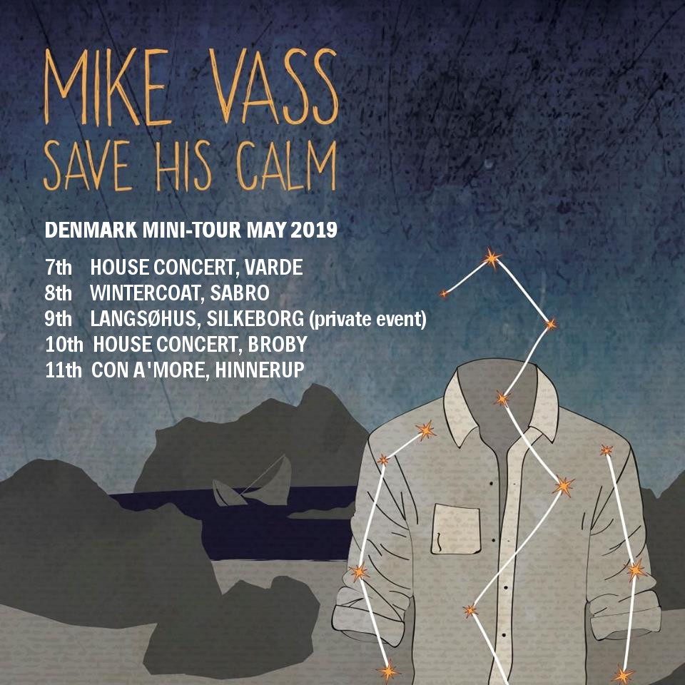 Mike Vass - Save His Calm soloturné maj 2019