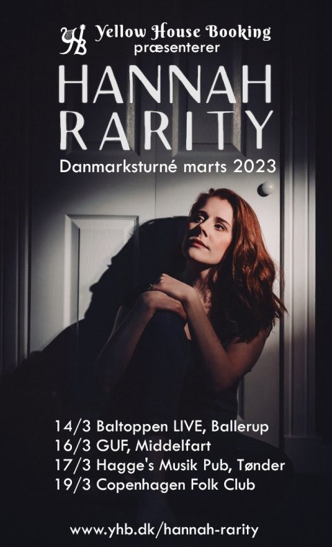 Hannah Rarity turnédatoer mar 2023